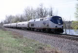 1035 hrs; Amtrak #63 the Maple Leaf with battered #703 in charge